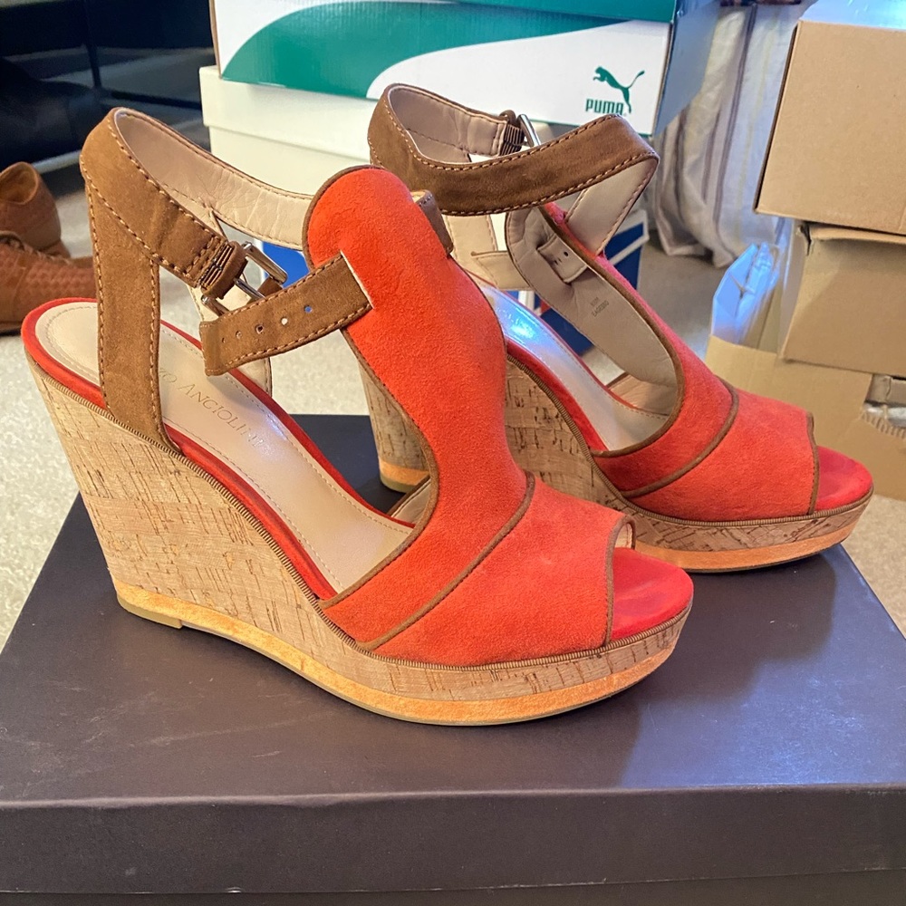 ENZO ANGIOLINI - EAGESSO PLATFORM SANDAL SIZE:9.5